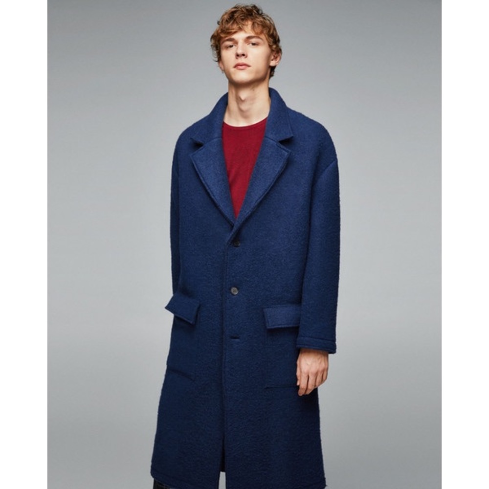 Zara Mens Wool Overcoat